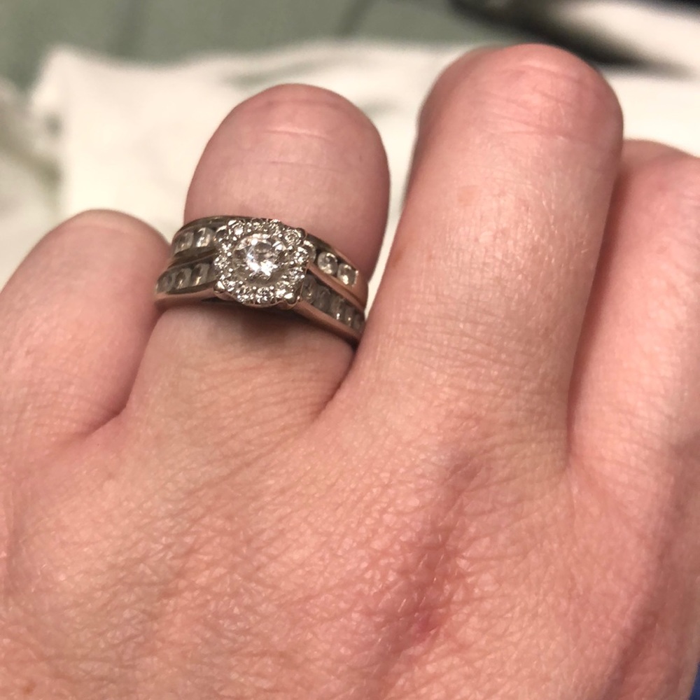 Diamond wedding set